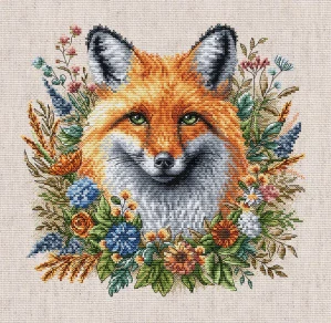 AVA STITCH Fox Among Flowers