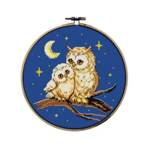 ORCHIDEA Kit with Hoop Included Owls 7976