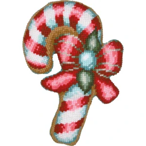 VERVACO Cross stitch shaped cushion kit with back Candy PN-0215331