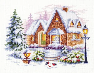 MAGIC NEEDLE 110-041 "WINTER HOUSE"