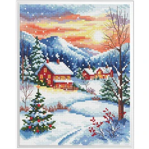 COLLECTION D'ART Snowy Village BC8143