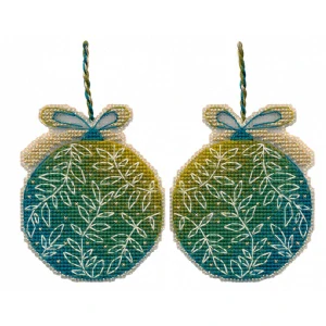 OVEN Christmas tree decoration. Green ball 1694