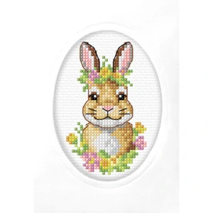 ORCHIDEA Cross stitch Handmade card Bunny 6329