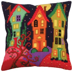 COLLECTION D'ART Cushion kit Lodges under the moon 5258
