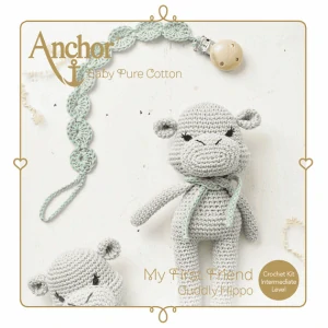 ANCHOR BABY PURE COTTON CUDDLY HIPPO