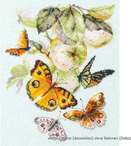 MAGIC NEEDLE 130-052 "BUTTERFIES and APPLES"