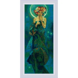 RIOLIS The Moon after A. Mucha's Artwork 2340