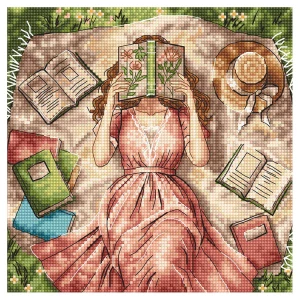 AVA STITCH Books, flowers and dreams P114