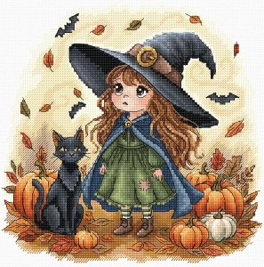 AVA STITCH Little Autumn Witch P131