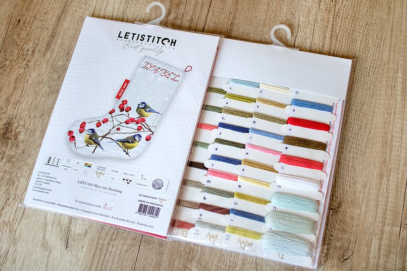 LETISTITCH Blue tits Stocking