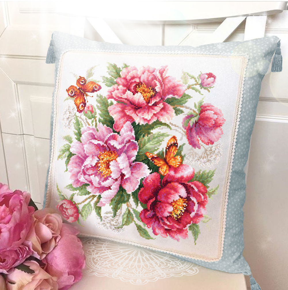MAGIC NEEDLE 140-001 "Flower Magic. Peonies"