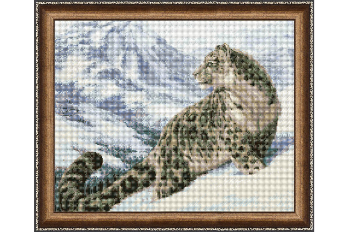 DIAMOND PAINTING SNOW LEOPARD