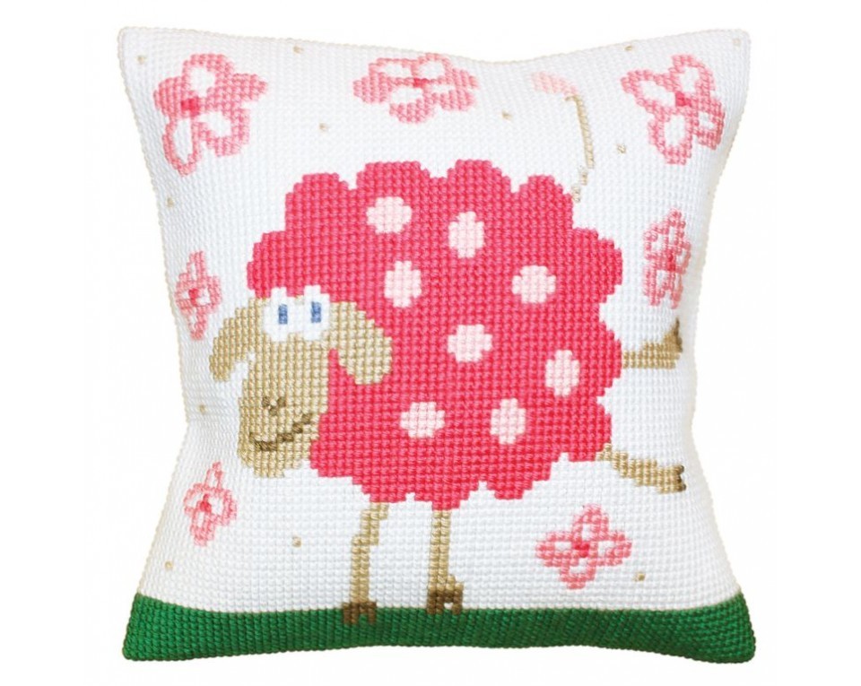 COLLECTION D'ART Cushion kit Cheerful Lamb 5260