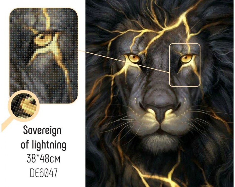 DIAMOND PAINTING KIT Sovereign of lightning
