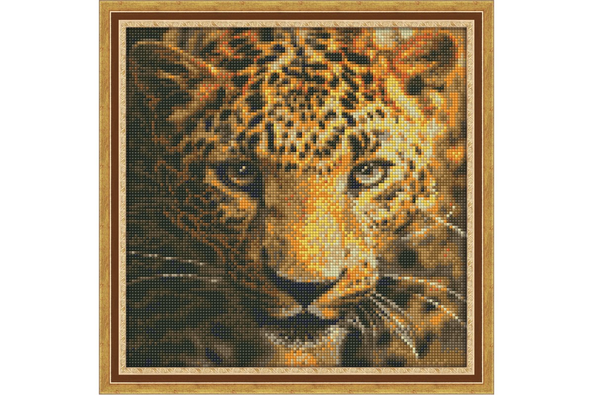 DIAMOND PAINTING KIT PORTRAIT OF THE LEOPARD