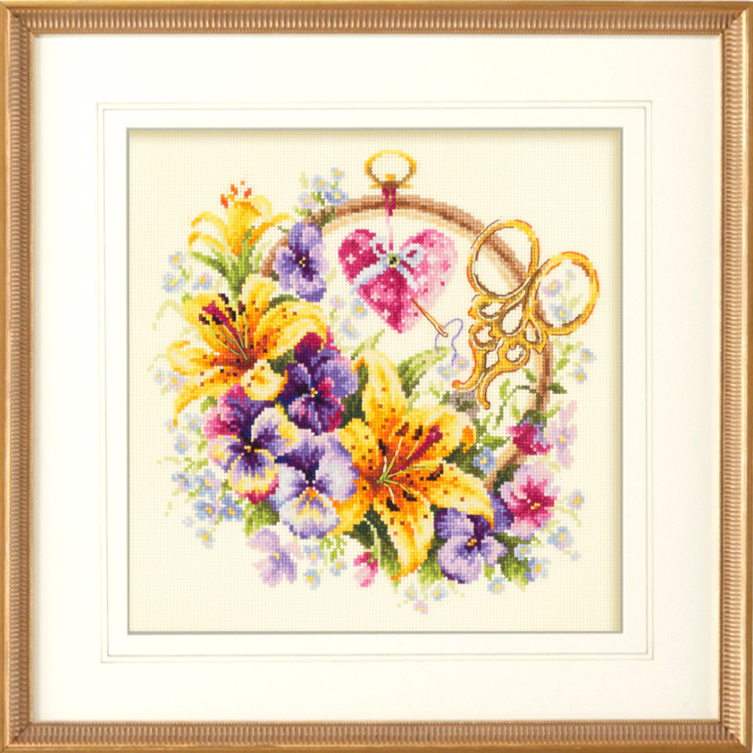 MAGIC NEEDLE 100-121"Lilies for Needlewoman"