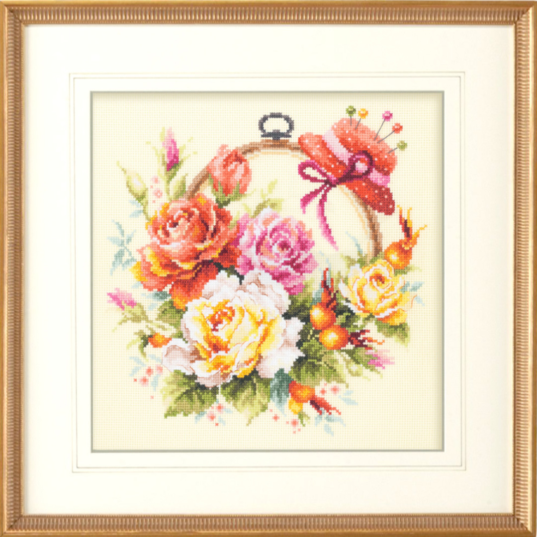 MAGIC NEEDLE 100-122"Roses for Needlewoman"