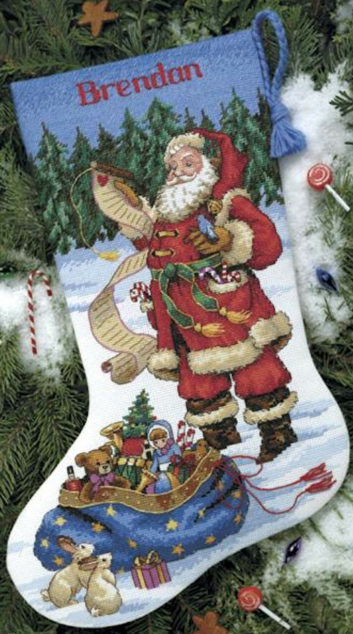 DIMENSIONS Checking his List Christmas Stocking