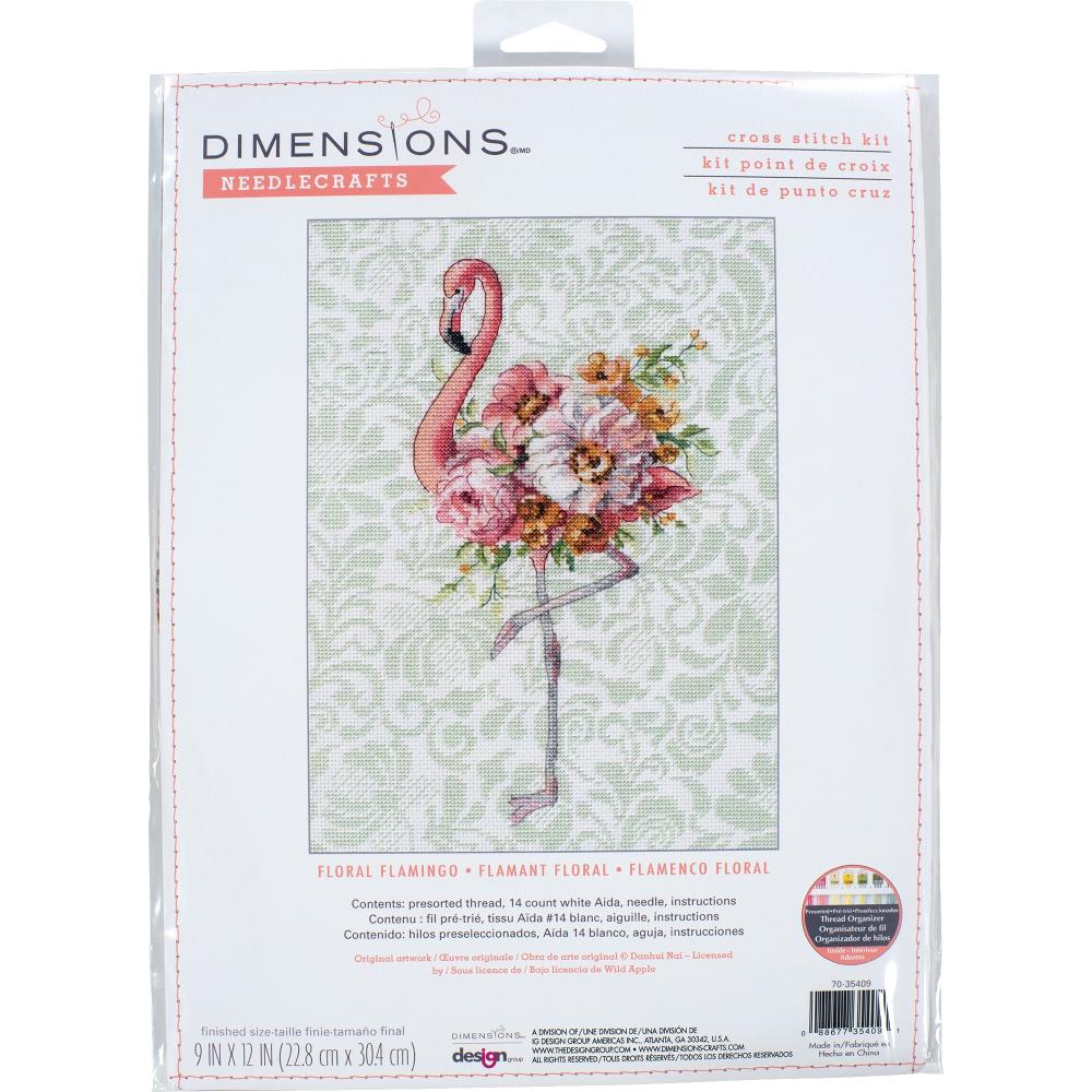 DIMENSIONS FLORAL FLAMINGO