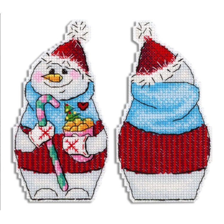 M.P.STUDIA SNOWMAN WITH SWEETS