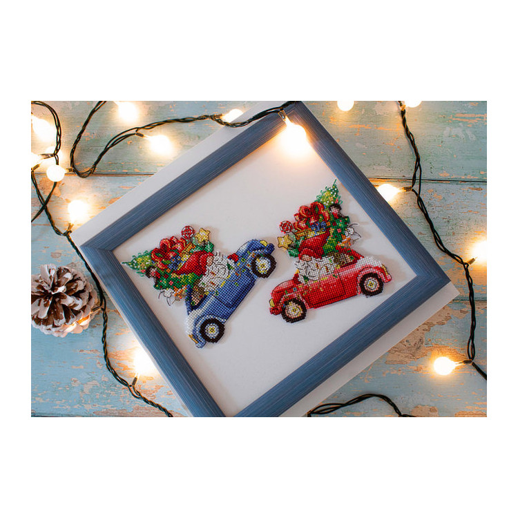 LUCA-S TOYS CROSS STITCH KIT THE GIFT CAR