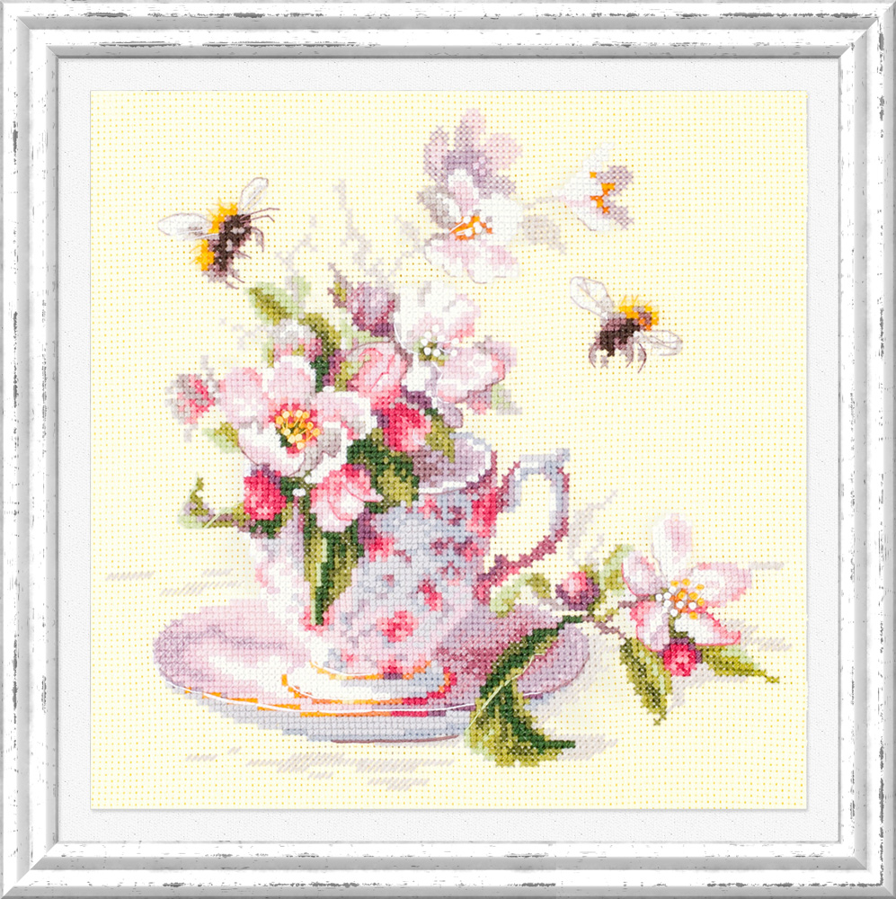 MAGIC NEEDLE 120-041 "Cup and Apple Blossom"