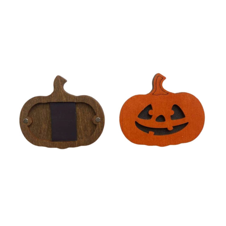 KIND FOX BY WIZARDI WOODEN NEEDLE CASE-PUMPKIN 1