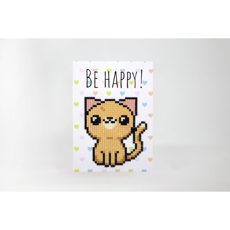 WIZARDI POST CARD BE HAPPY! 3D