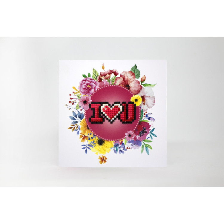 WIZARDI POST CARD I LOVE YOU 3D