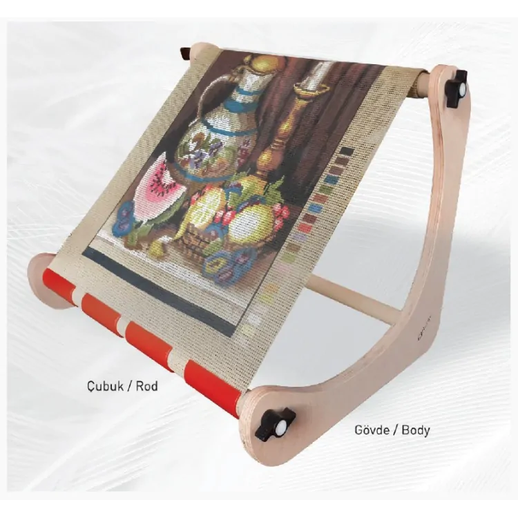 NURGE dřevěný vyšívací stojan na stůl nebo klín