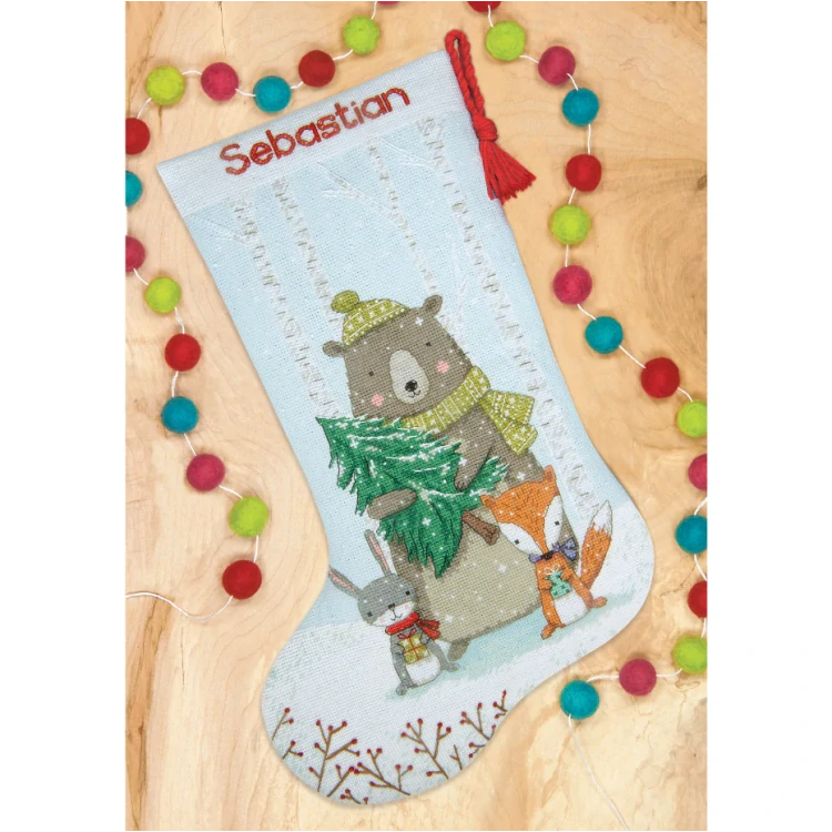 DIMENSIONS Woodland Animals Stocking 