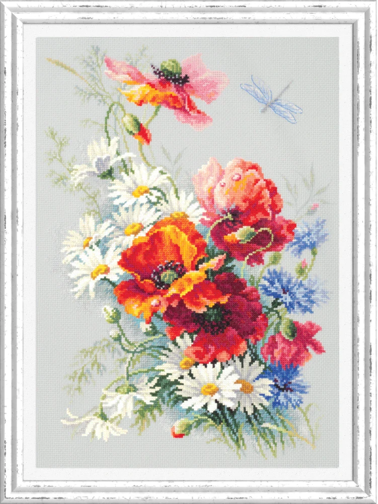 MAGIC NEEDLE 100-061 "Poppies and Daisies"