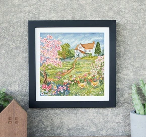 LETISTITCH Cross stitch chart Blooming Garden
