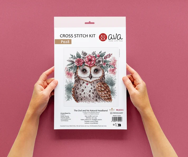 AVA STITCH The Owl and his Natural Headband