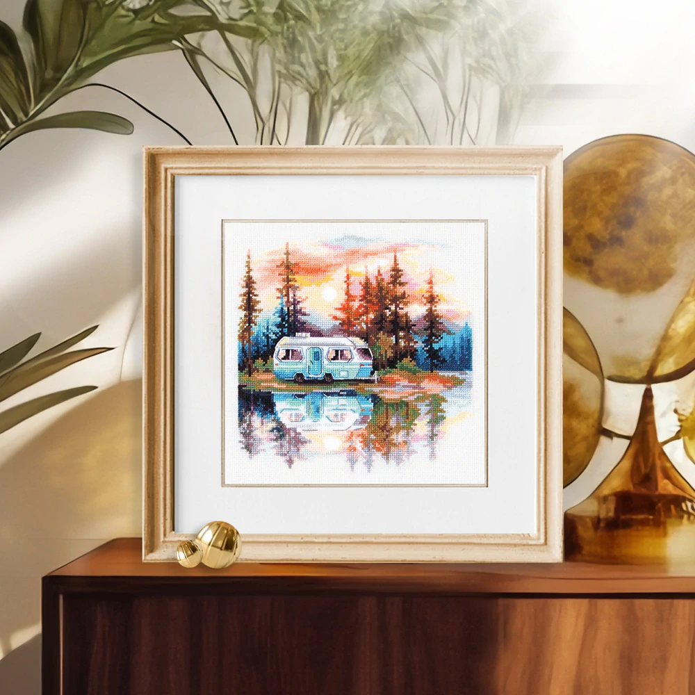 MAGIC NEEDLE 70-11 "Sunset at The Lake"