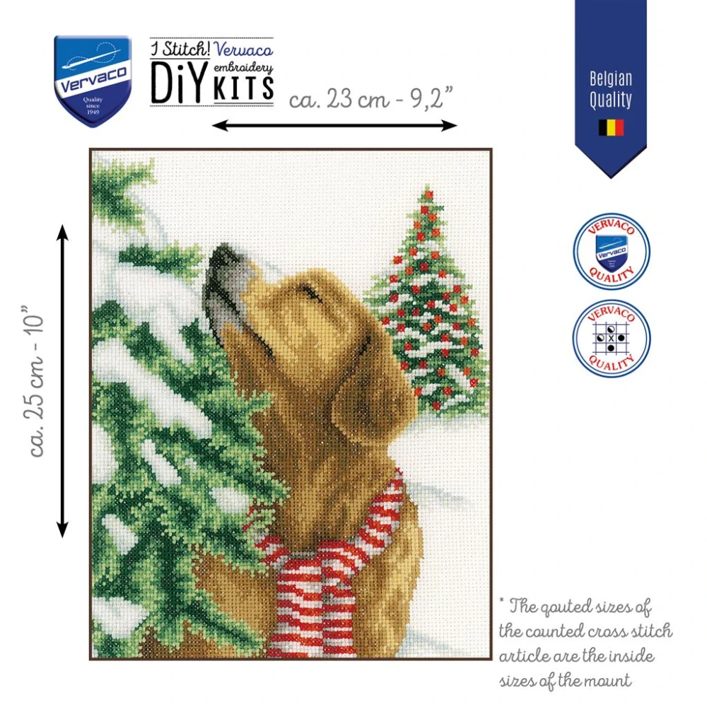VERVACO Dog in Christmas scenery PN-0203160