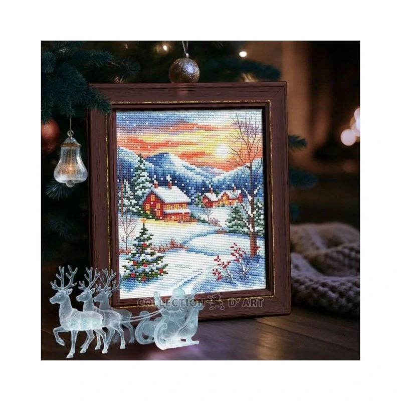 COLLECTION D'ART Snowy Village BC8143