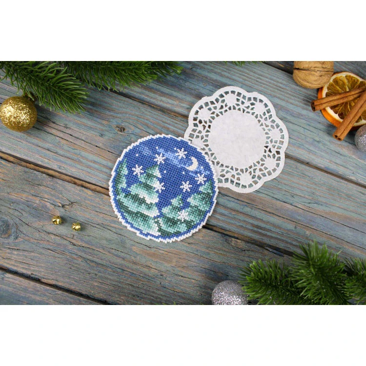 M.P.STUDIA Christmas ball with patterns P-1124