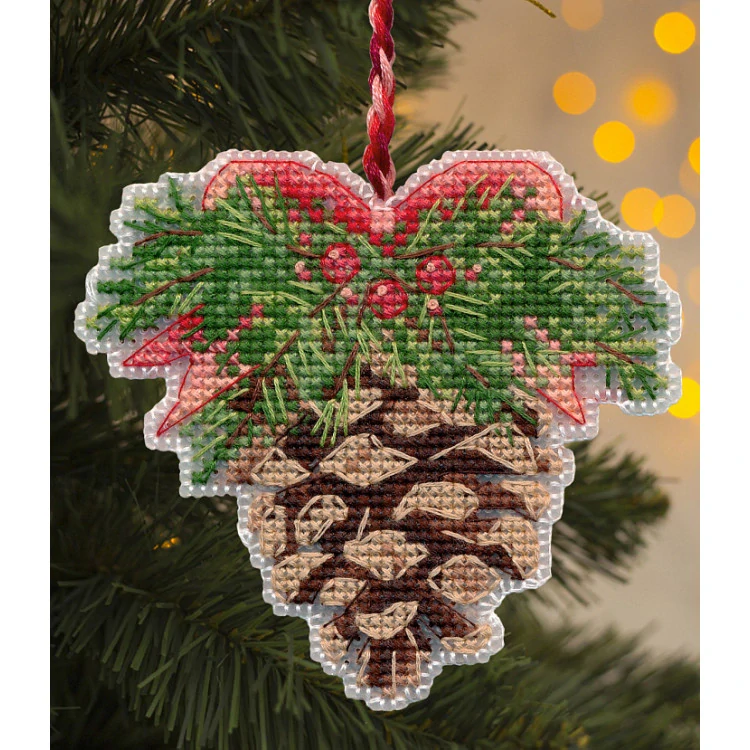 OVEN Christmas tree decoration. Pine cone 1701