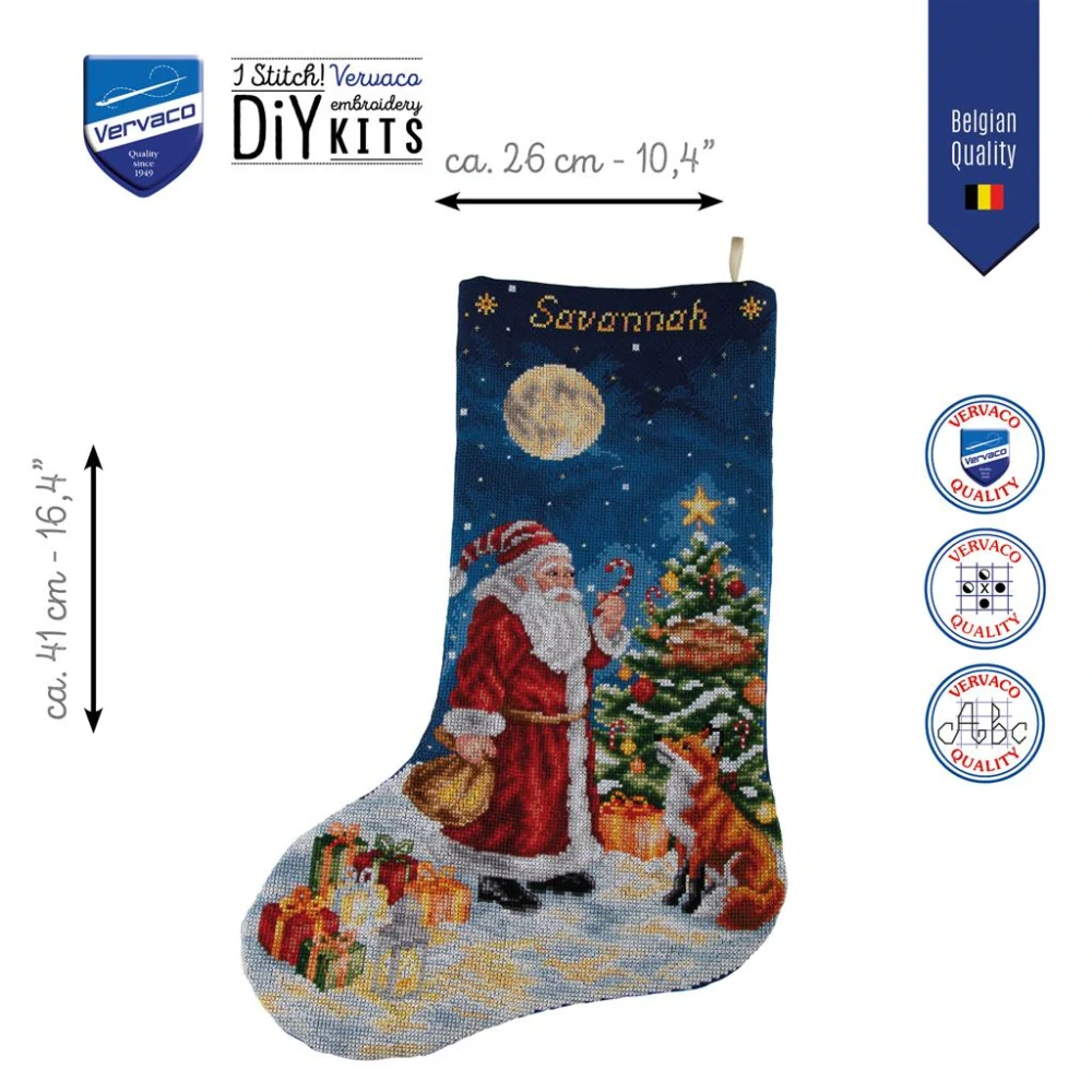 VERVACO Christmas stocking kit A Christmas Eve encounter PN-0246730