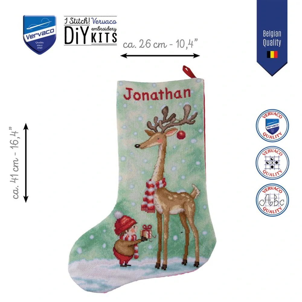 VERVACO Christmas stocking kit The gift of friendship PN-0244928