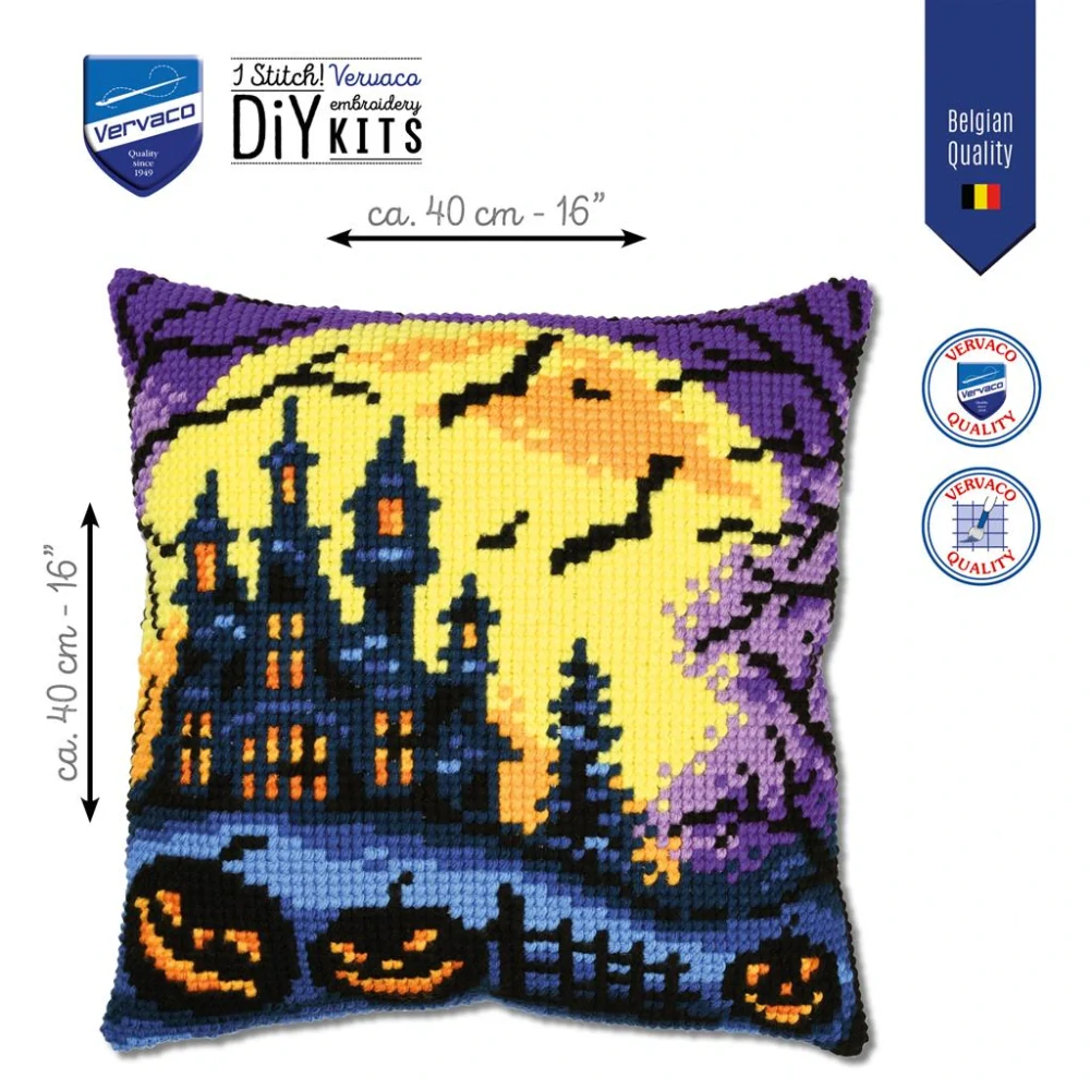 VERVACO cushion kit Halloween scene PN-0216238