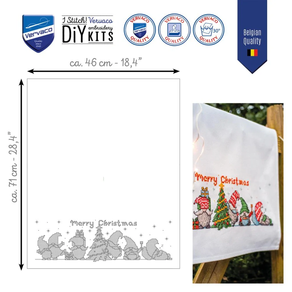 VERVACO Towel kit Gnomes with Christmas tree PN-0216917
