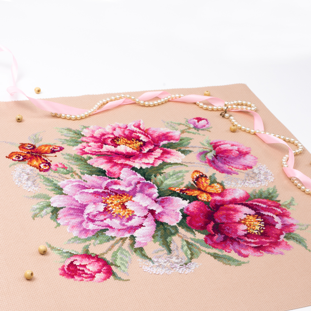 MAGIC NEEDLE 140-001 "Flower Magic. Peonies"