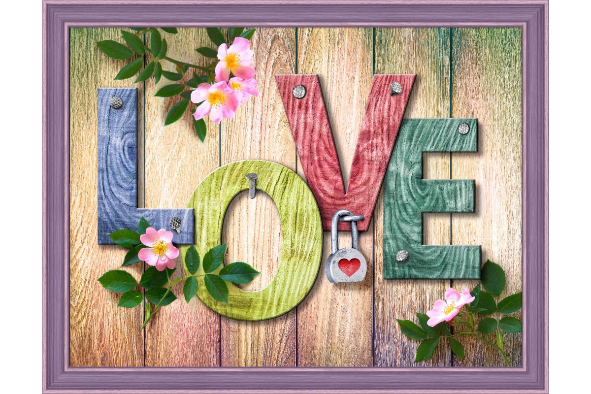 DIAMOND PAINTING KIT LOVE