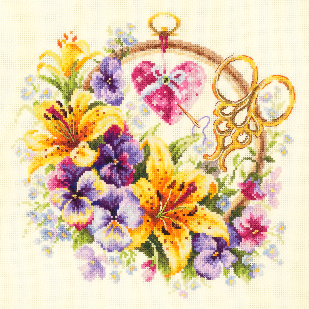 MAGIC NEEDLE 100-121"Lilies for Needlewoman"