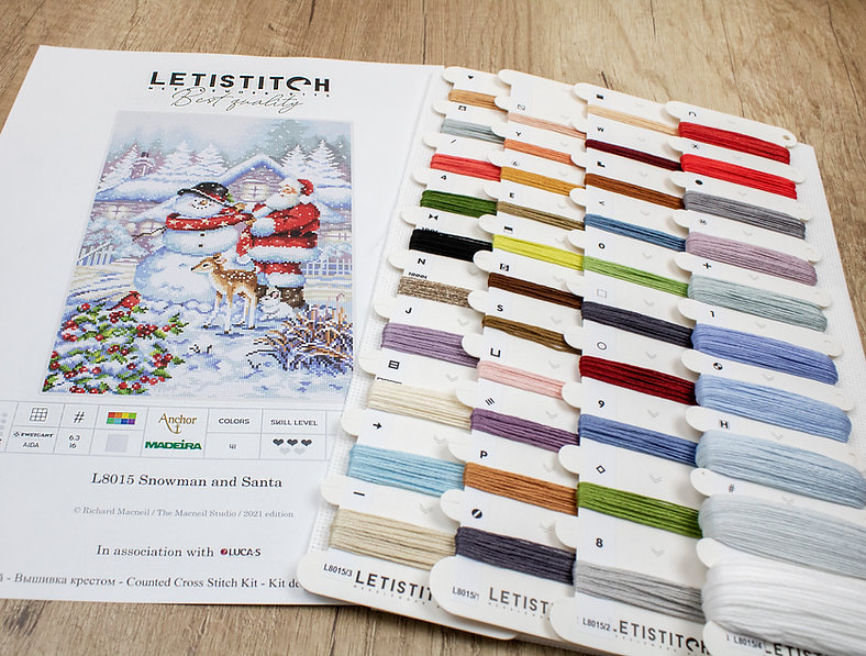 LETISTITCH Snowman and Santa