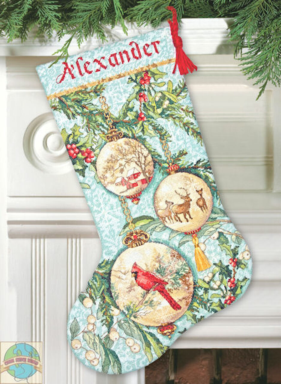 DIMENSIONS Enchanted Ornament Stocking