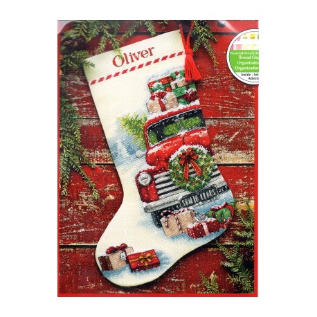 DIMENSIONS Santa's Truck Stocking