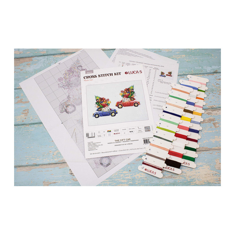 LUCA-S TOYS CROSS STITCH KIT THE GIFT CAR